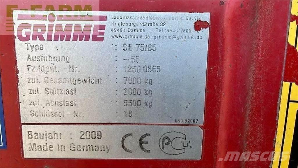 Grimme se 85-55 Burgonya kombájnok és kiszedők