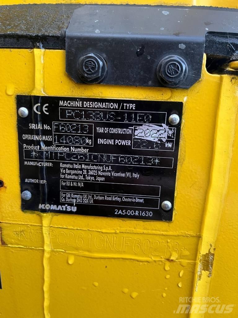 Komatsu PC138US-11 Lánctalpas kotrók