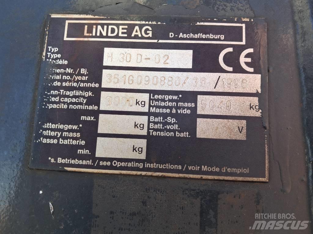 Linde H 30 D Dízel targoncák