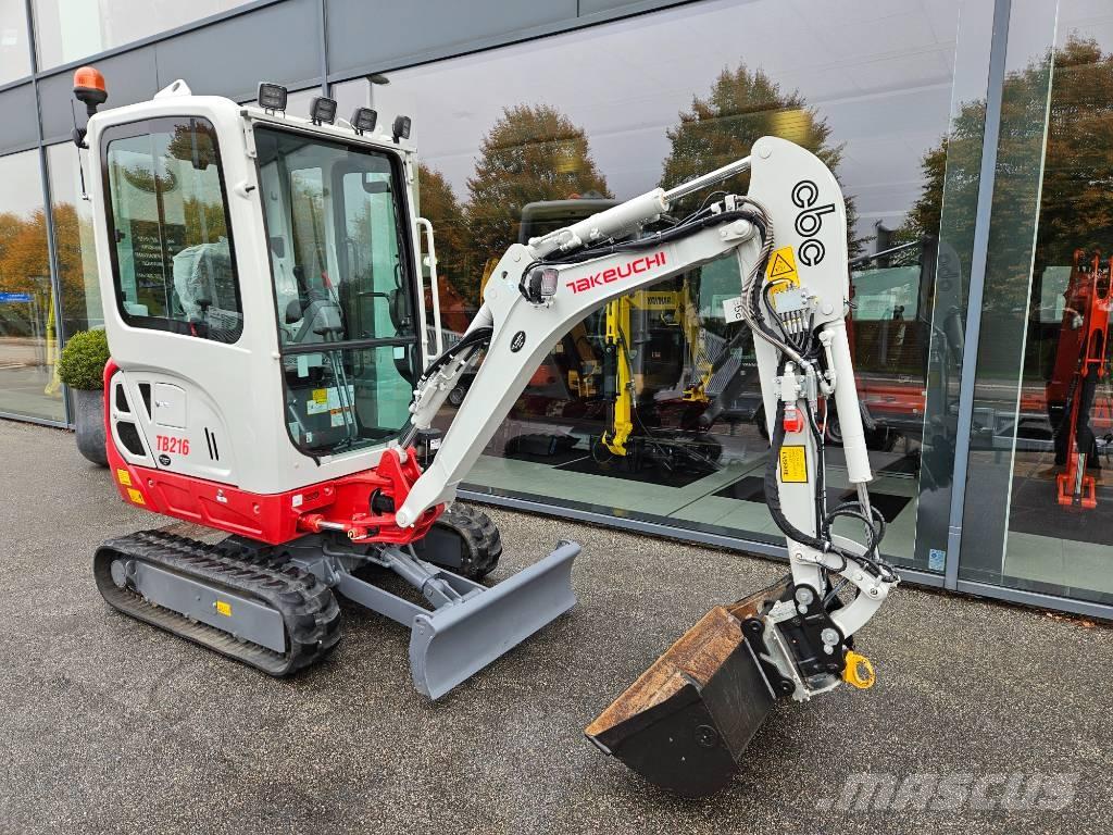 Takeuchi TB 216 Mini kotrók < 7t