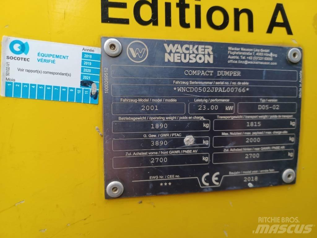 Wacker Neuson 2001 Mezei dömperek