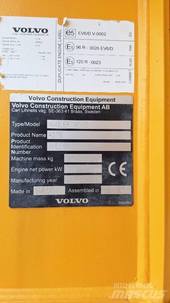 Volvo A30G Csuklósdömperek