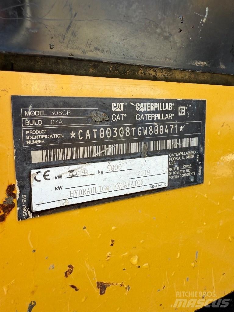 CAT 308 CR Közepes (midi) kotrók 7 t - 12 t