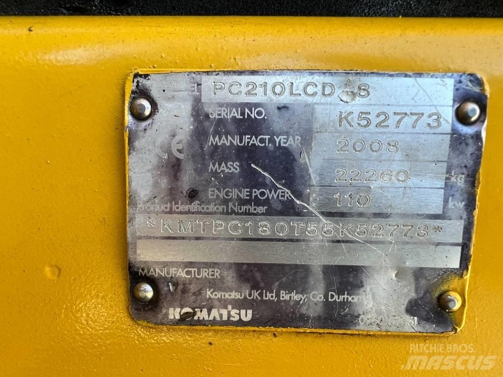 Komatsu PC 210 LCD-8 Lánctalpas kotrók