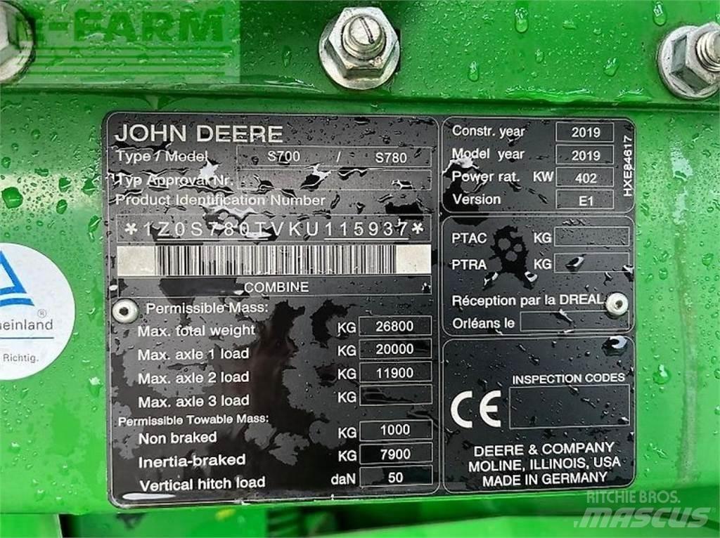 John Deere s 780i Kombájnok