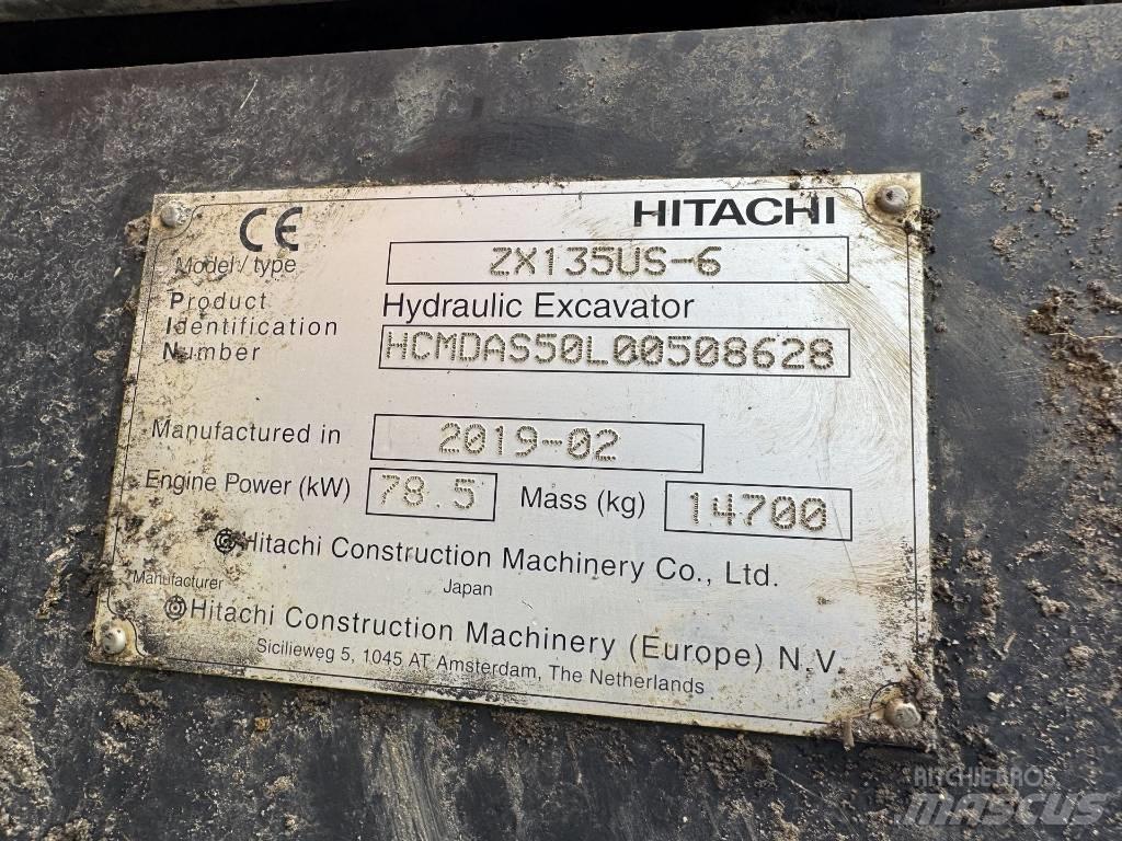 Hitachi ZX 135 US-6 Lánctalpas kotrók