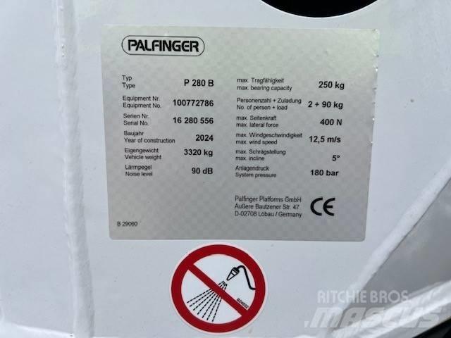 Palfinger P 280 B Teherautóra szerelt emelők és állványok
