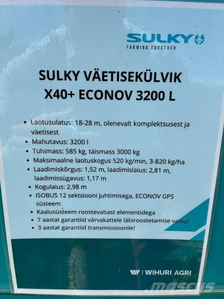 Sulky X 40+ Econov Műtrágyaszórók