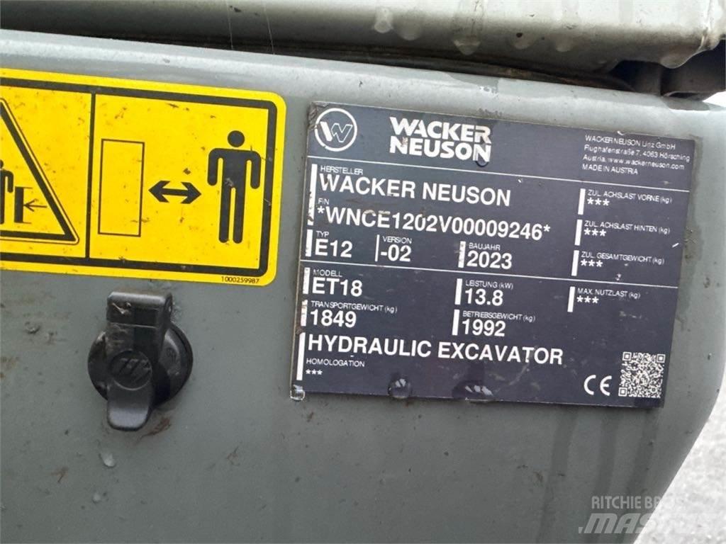 Wacker Neuson ET18 Lánctalpas kotrók