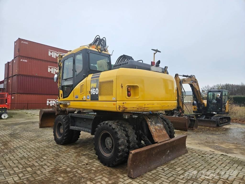 Komatsu PW 160-7E0 Gumikerekes kotrók