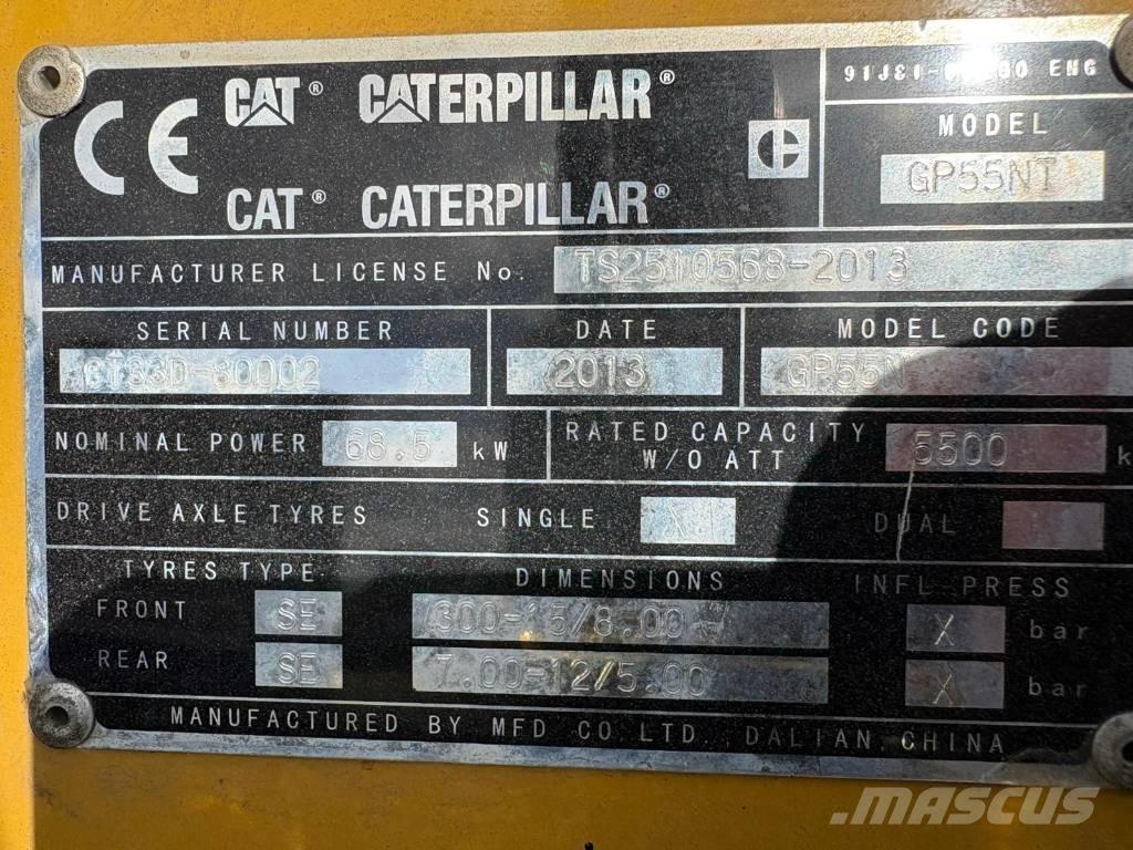 CAT GP55NT Gázüzemű targoncák