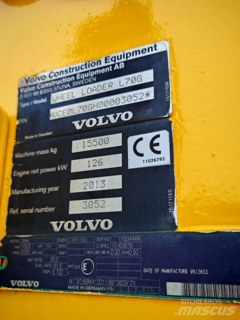Volvo L 70 G Gumikerekes homlokrakodók