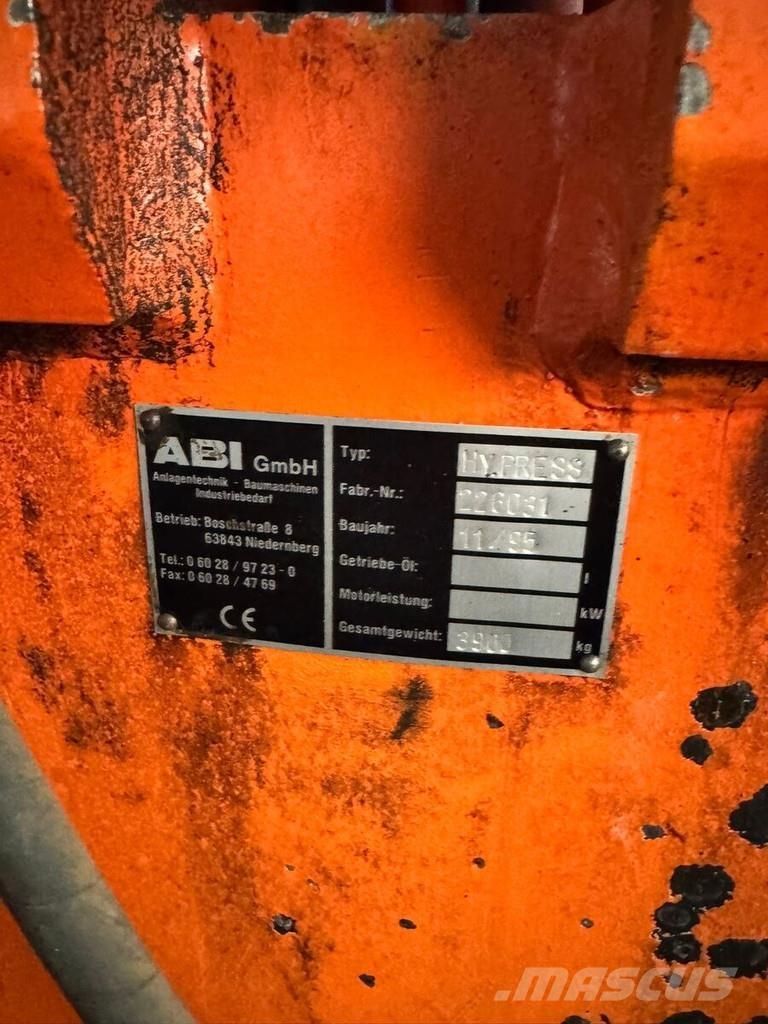 ABI Hydropress Fejtőgépek