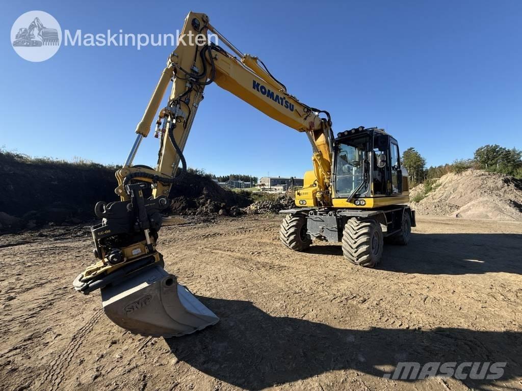 Komatsu PW 160 Gumikerekes kotrók