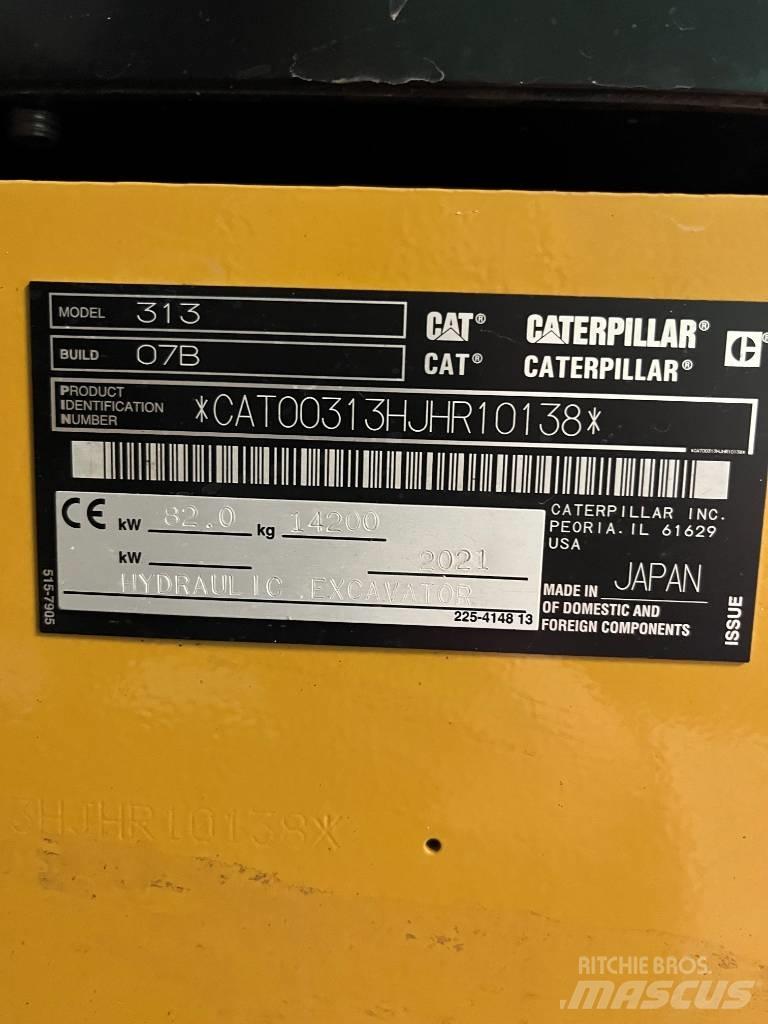 CAT 313 Next Gen Lánctalpas kotrók
