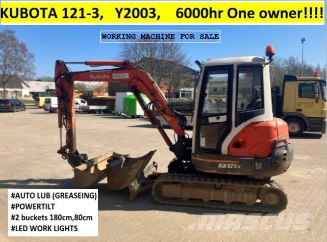 Kubota KX121-3 Mini kotrók < 7t
