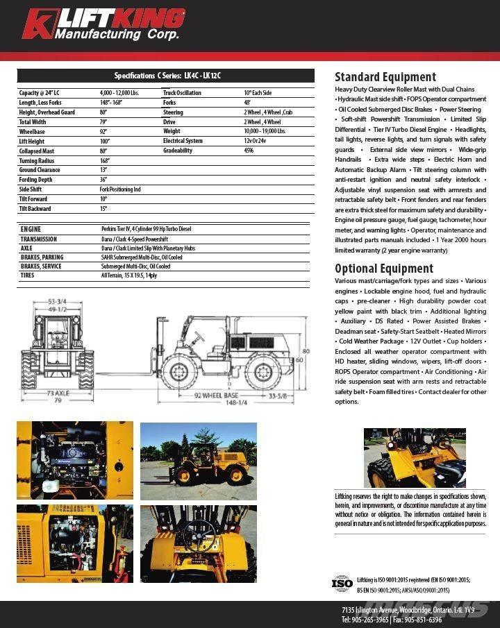 Liftking LK12C Tereptargonca