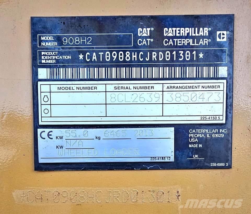 CAT 908 H 2 Gumikerekes homlokrakodók