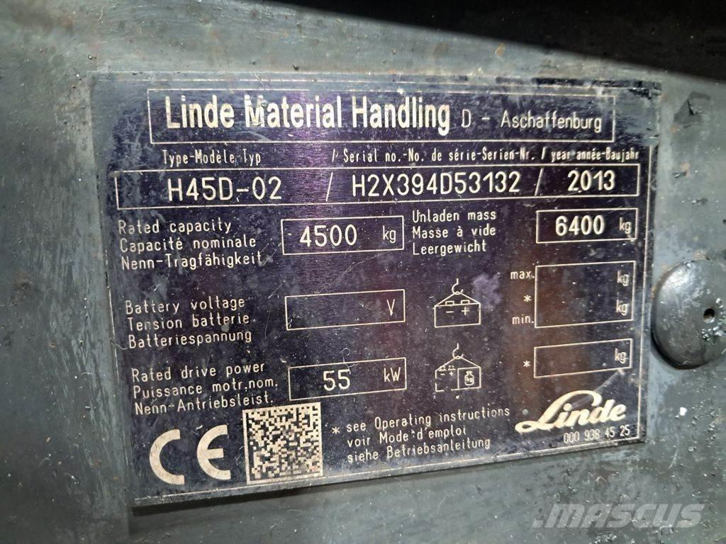 Linde H45D-02 Dízel targoncák