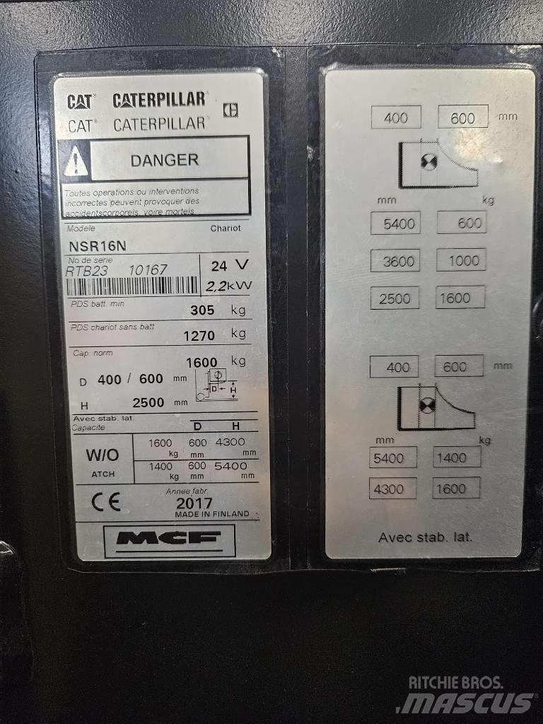 CAT NSR16N Elektromos gyalogkíséretű targoncák
