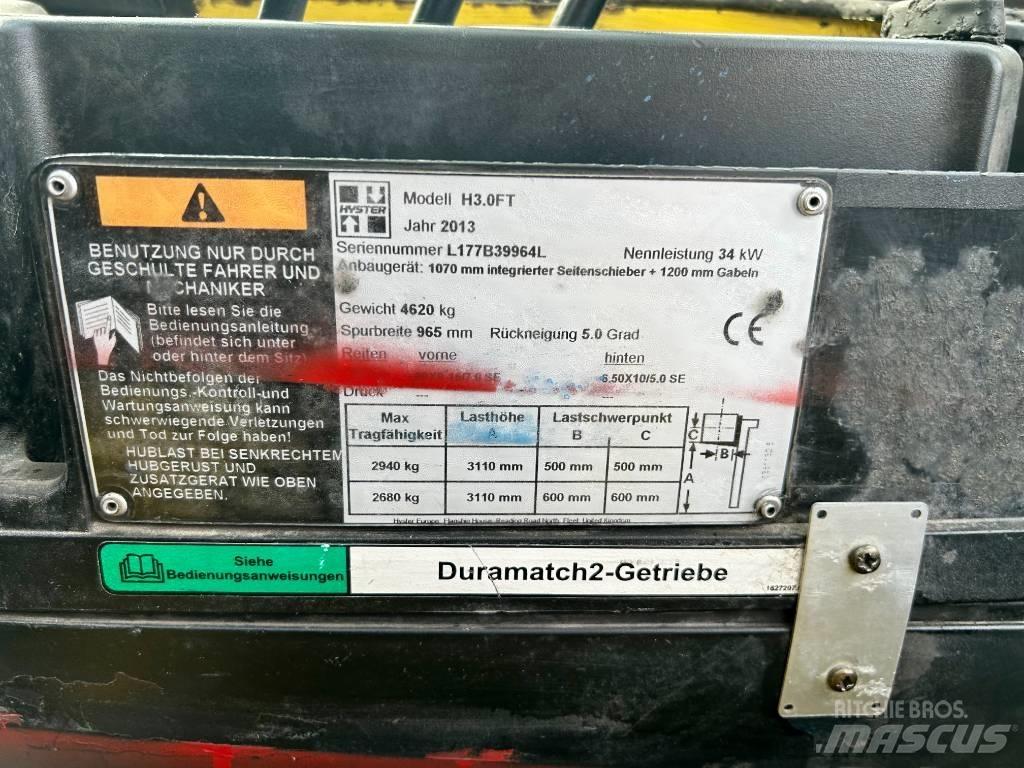 Hyster H 3.0 FT Dízel targoncák