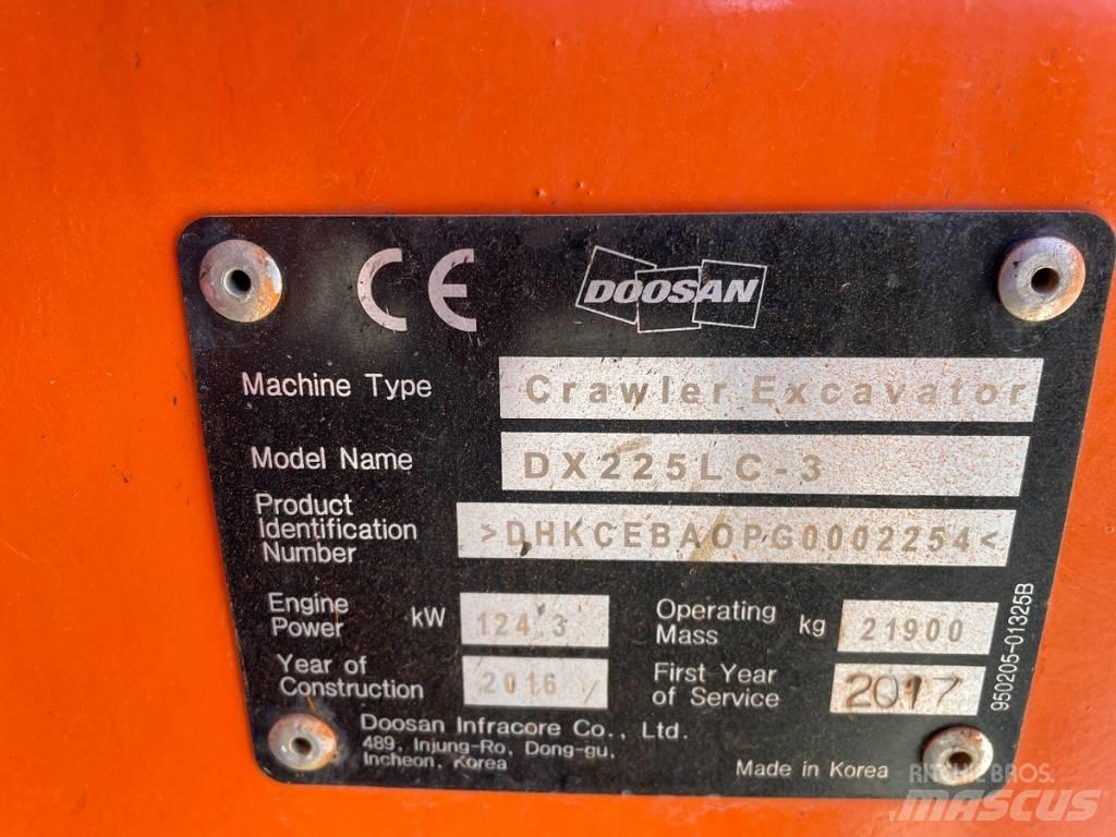 Doosan DX 225 LC-3 Lánctalpas kotrók