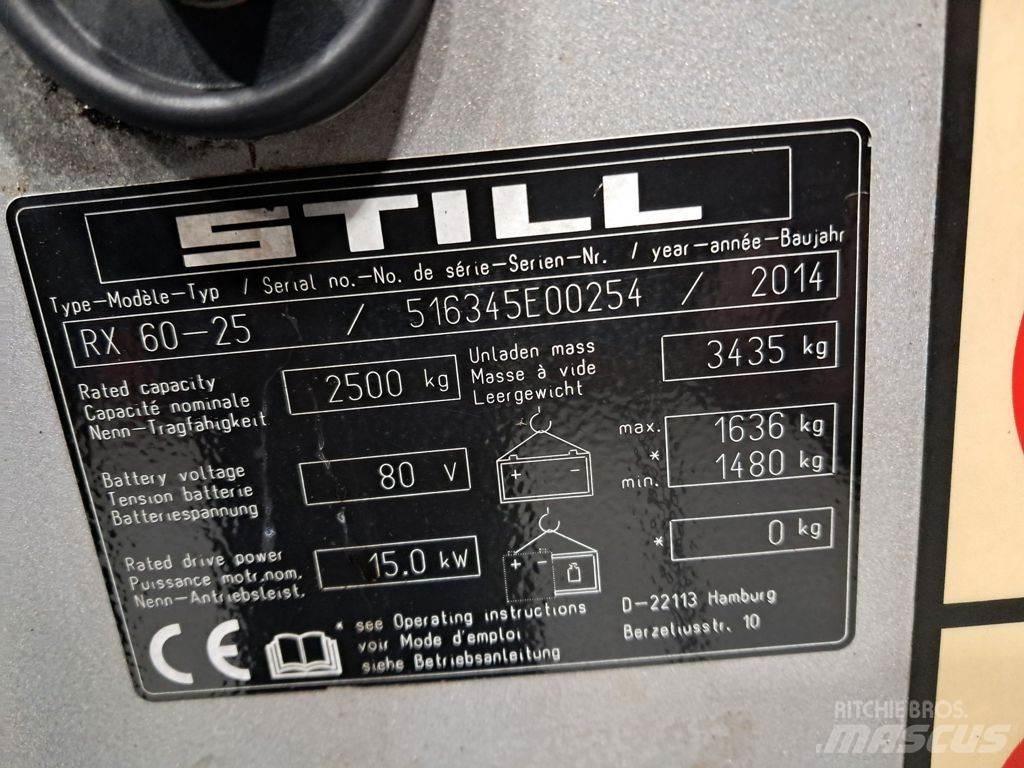 Still RX60-25 Elektromos targoncák