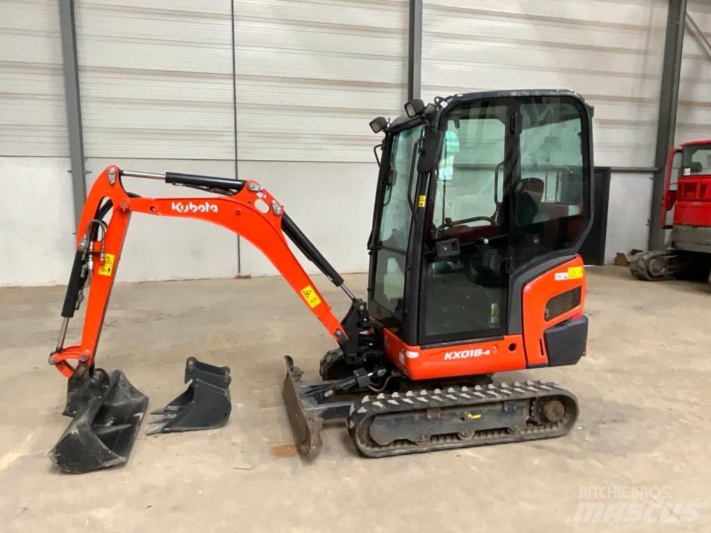 Kubota KX 018-4 Mini kotrók < 7t