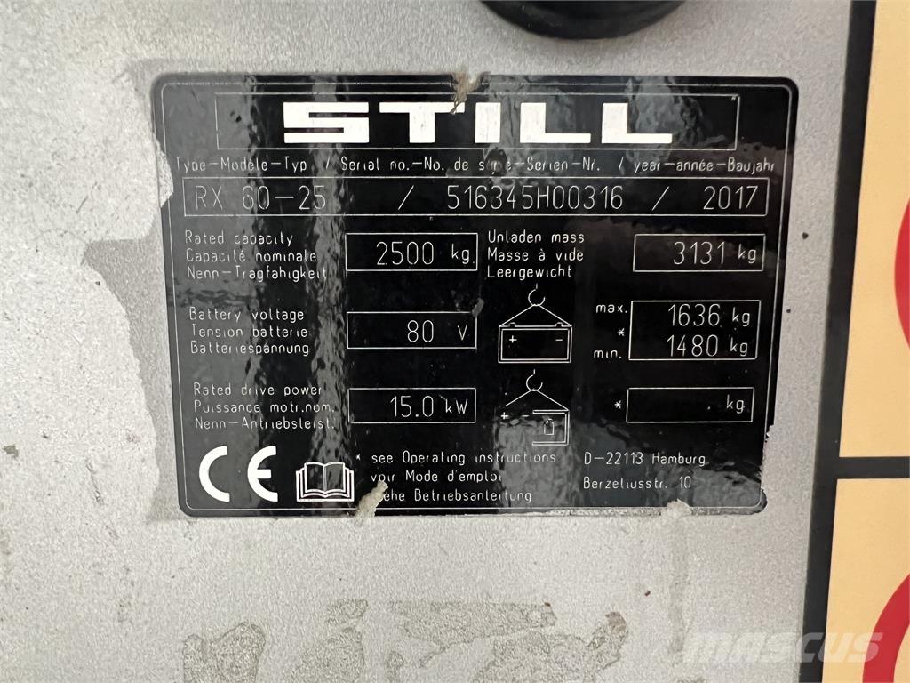 Still RX60-25 Elektromos targoncák