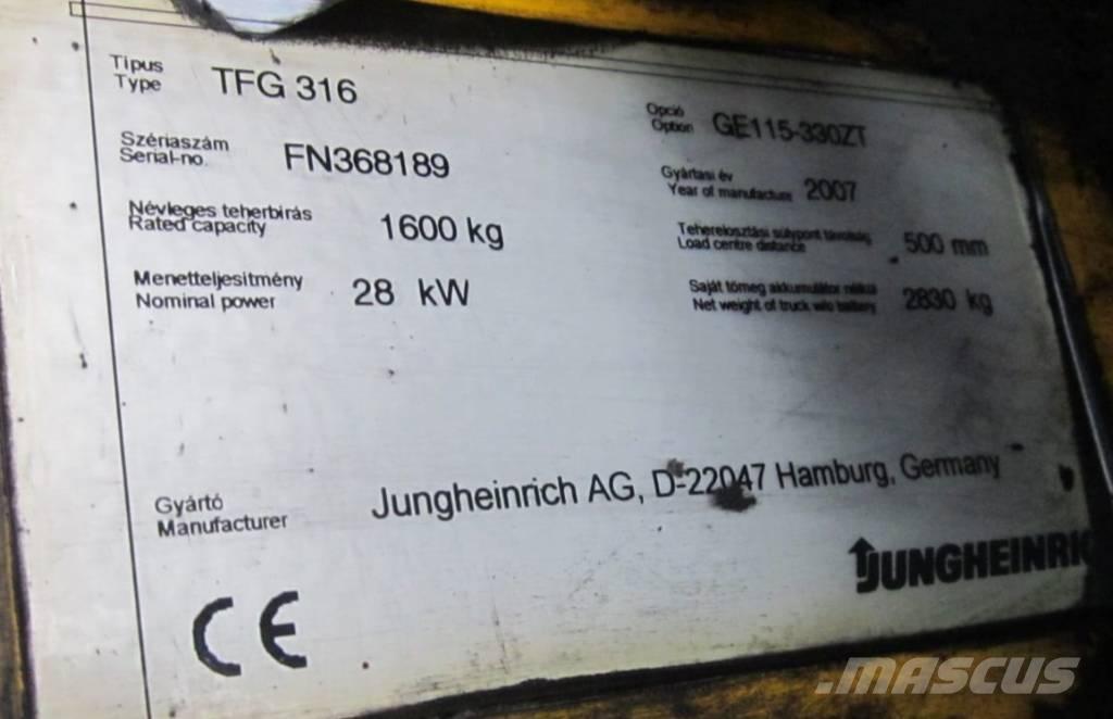 Jungheinrich TFG 316 Gázüzemű targoncák
