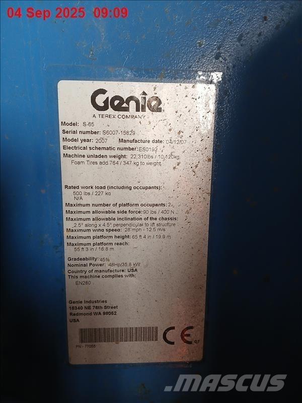 Genie S 65 Teleszkópos emelők