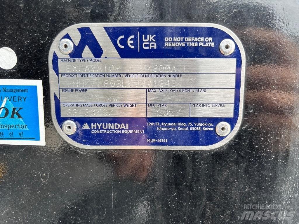 Hyundai HX300A L Lánctalpas kotrók