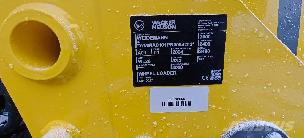 Wacker Neuson WL 28 Gumikerekes homlokrakodók