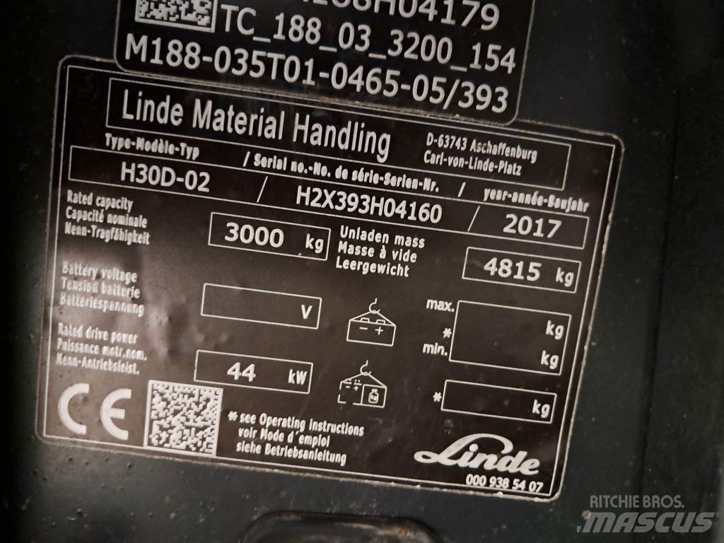 Linde H30D-02 Dízel targoncák