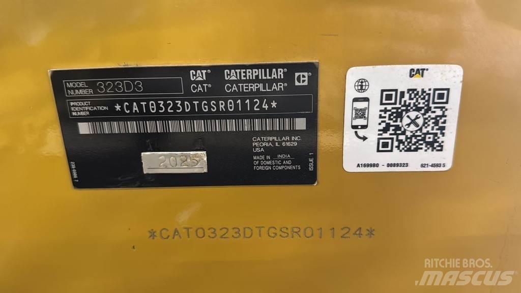 CAT 323D3 Lánctalpas kotrók