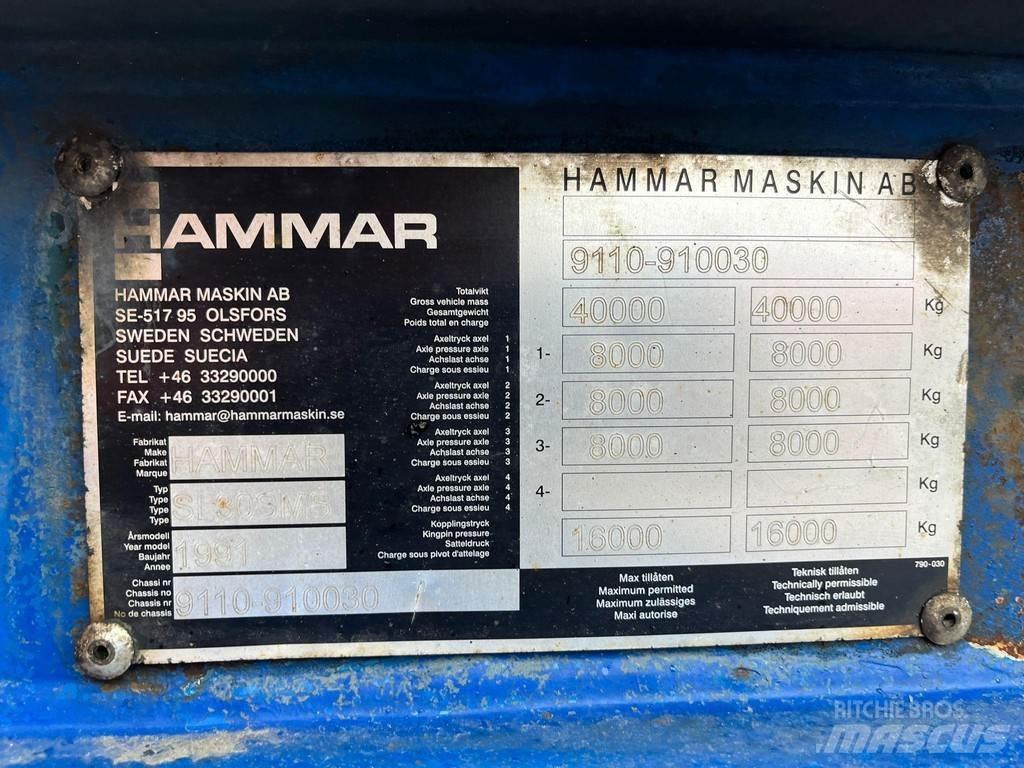 Hammar SL 30 SMS Konténerkeret / Konténeremelő félpótkocsik