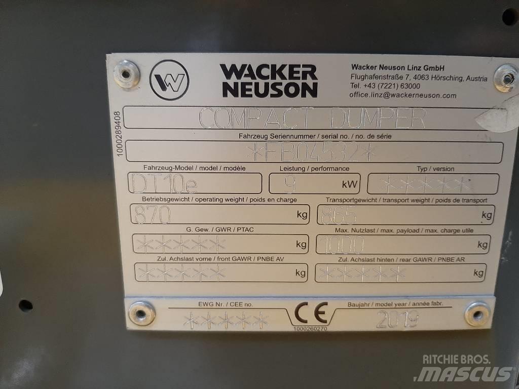 Wacker Neuson DT10e Lánctalpas dömperek