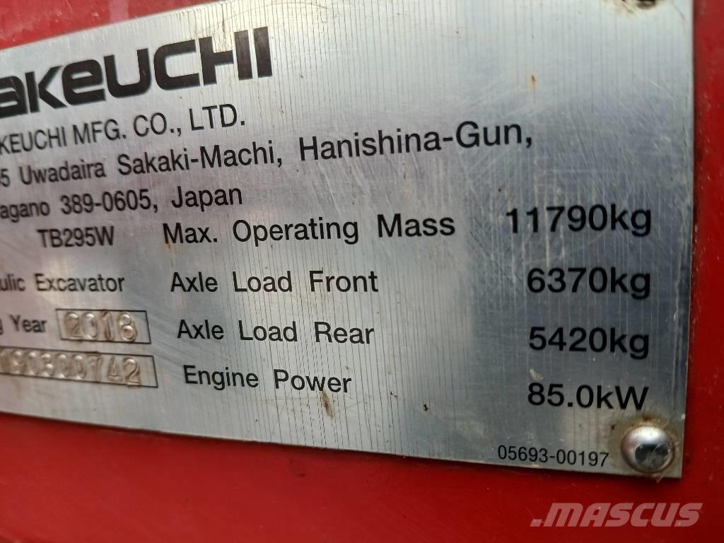 Takeuchi TB 295 W Gumikerekes kotrók