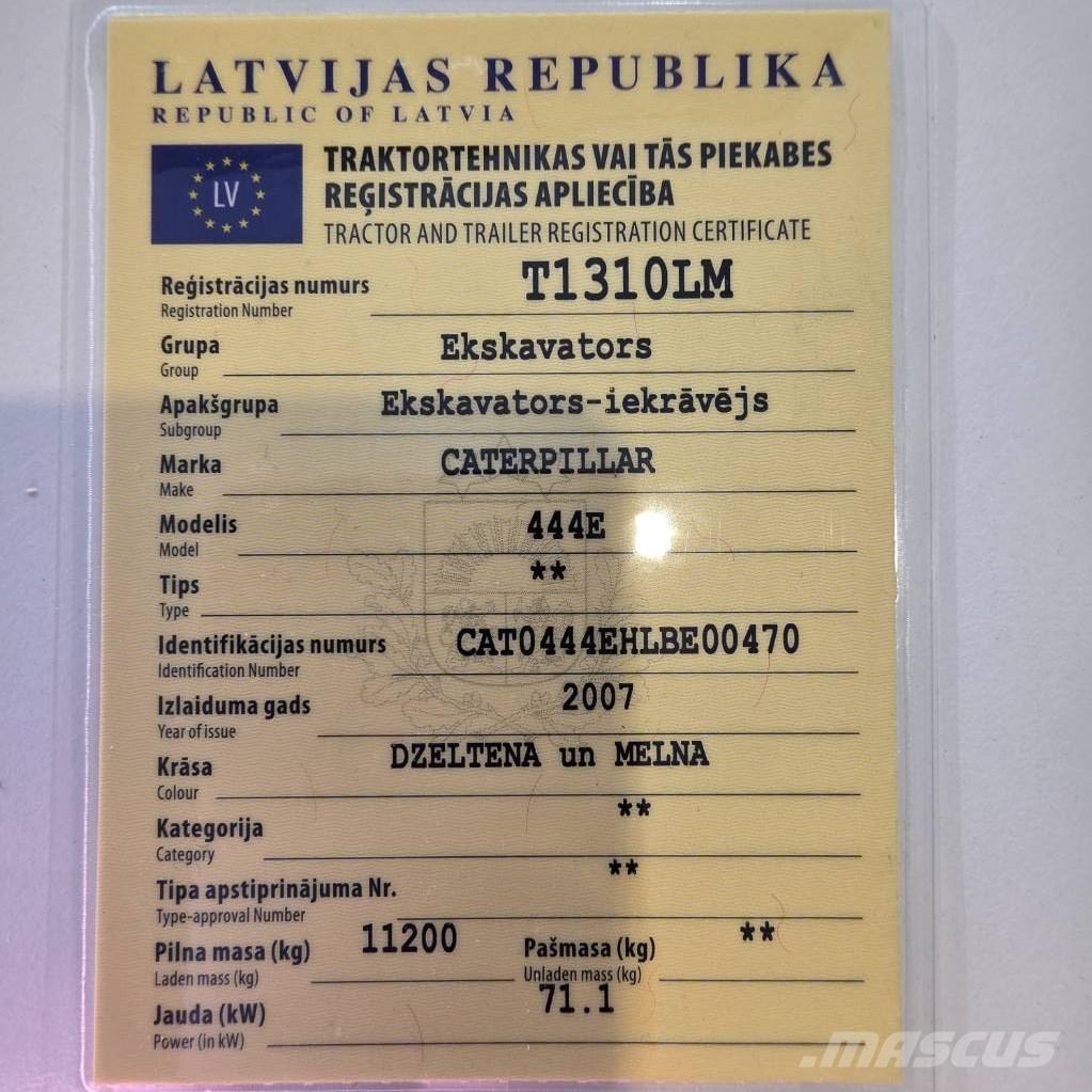 CAT 444 E Kotrórakodók