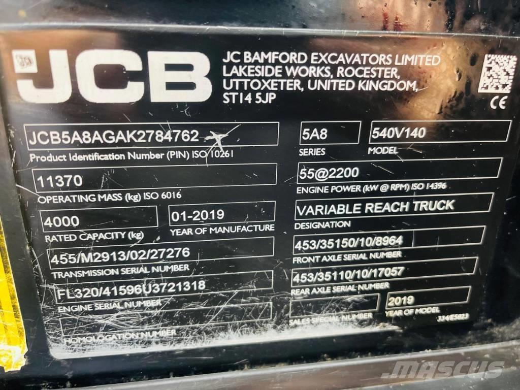 JCB 540-140 Teleszkópos rakodók