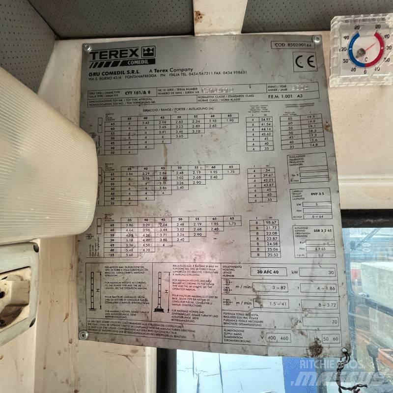 Terex CTT181-A8 Torony daruk