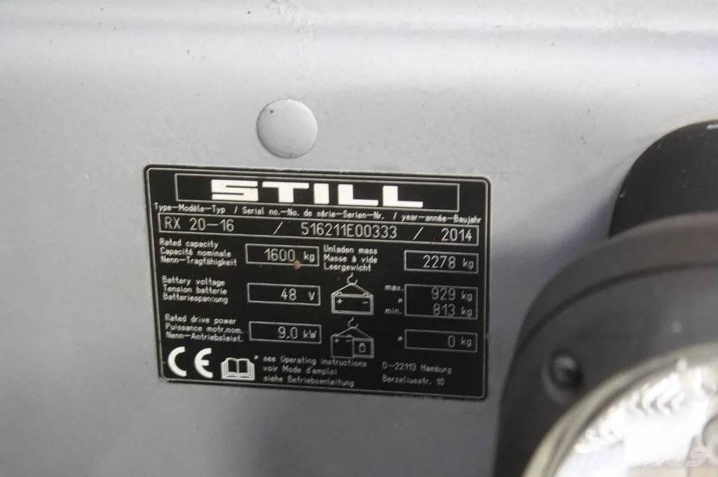 Still RX 20-16 Elektromos targoncák