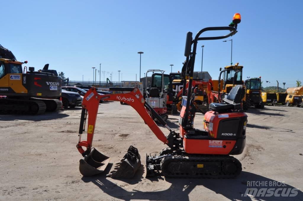Kubota K 008-5 Mini kotrók < 7t