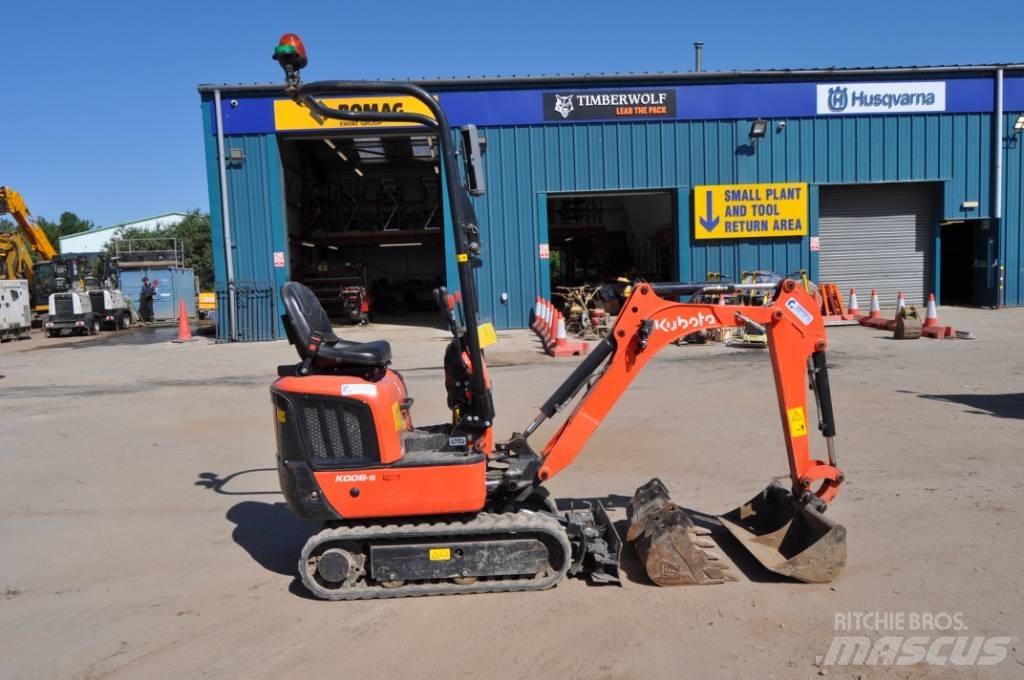 Kubota K 008-5 Mini kotrók < 7t