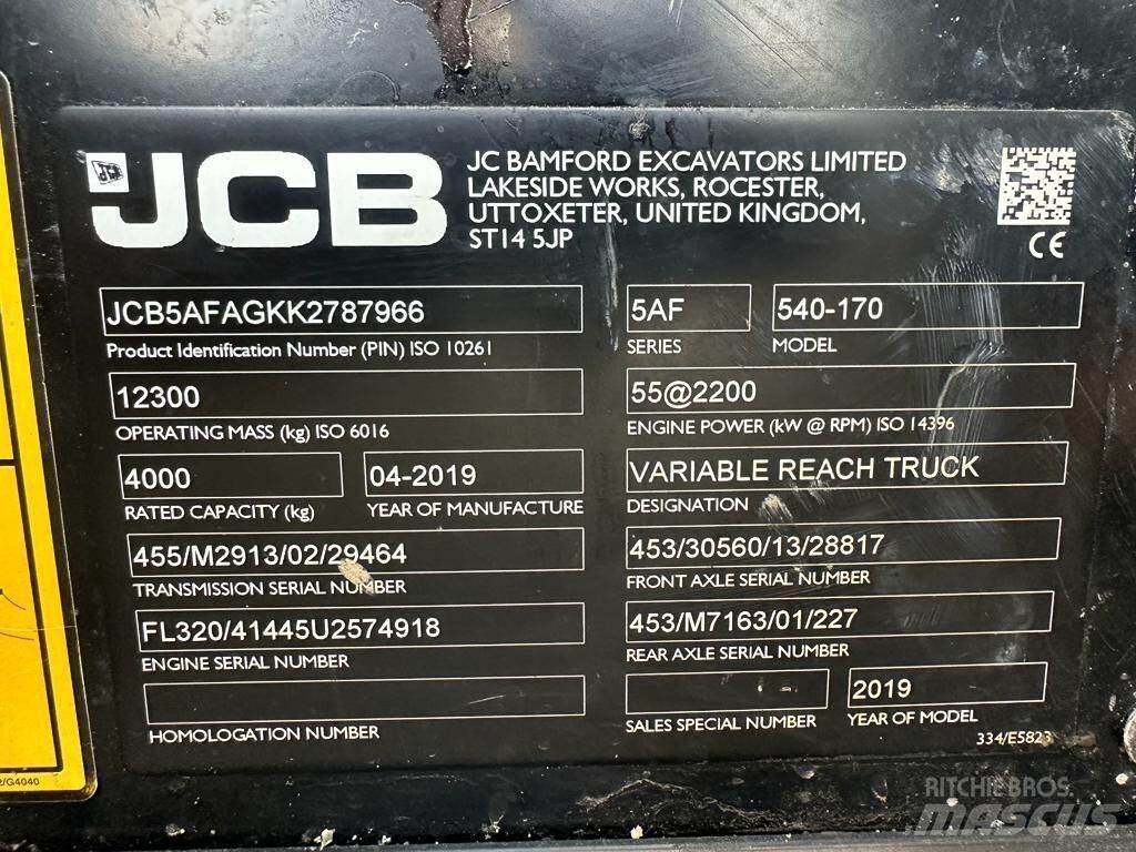 JCB 540-170 Teleszkópos rakodók