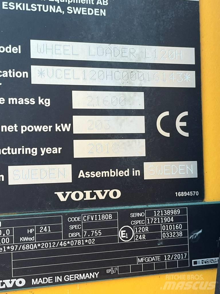 Volvo L 120 H Gumikerekes homlokrakodók