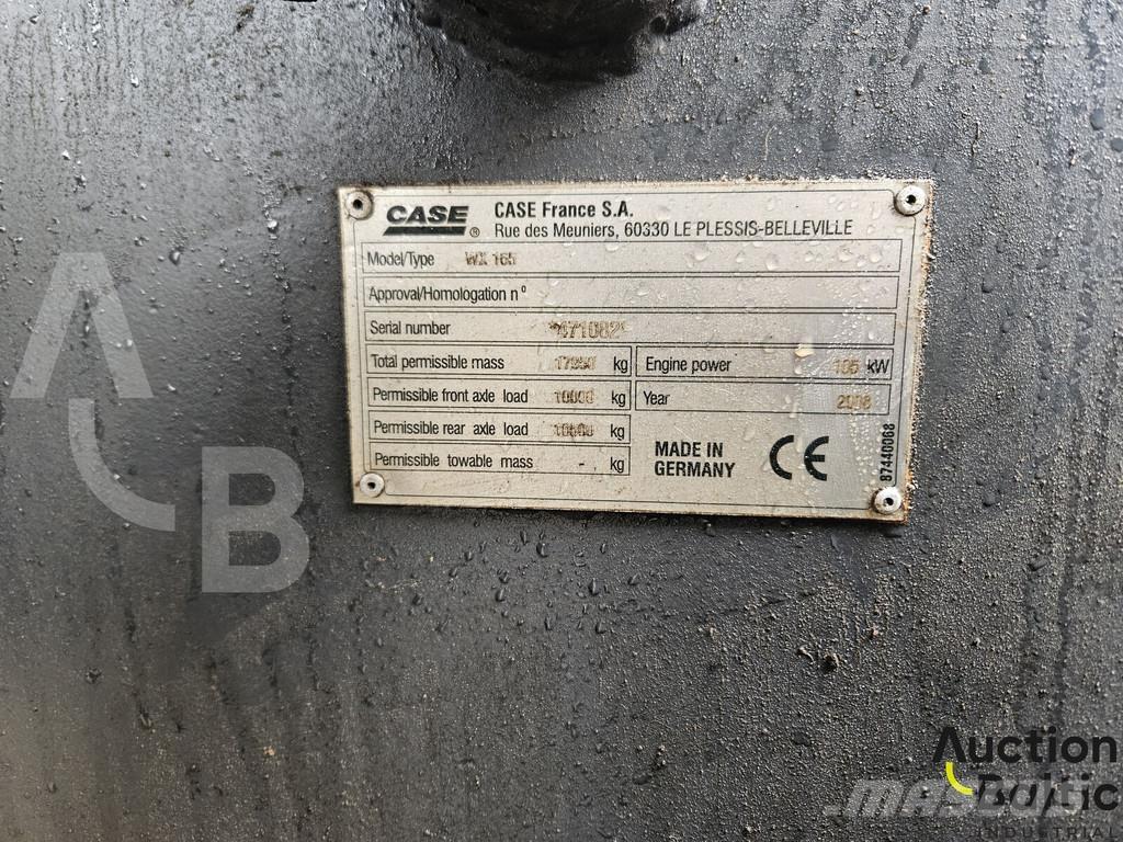 CASE WX 165 Gumikerekes kotrók