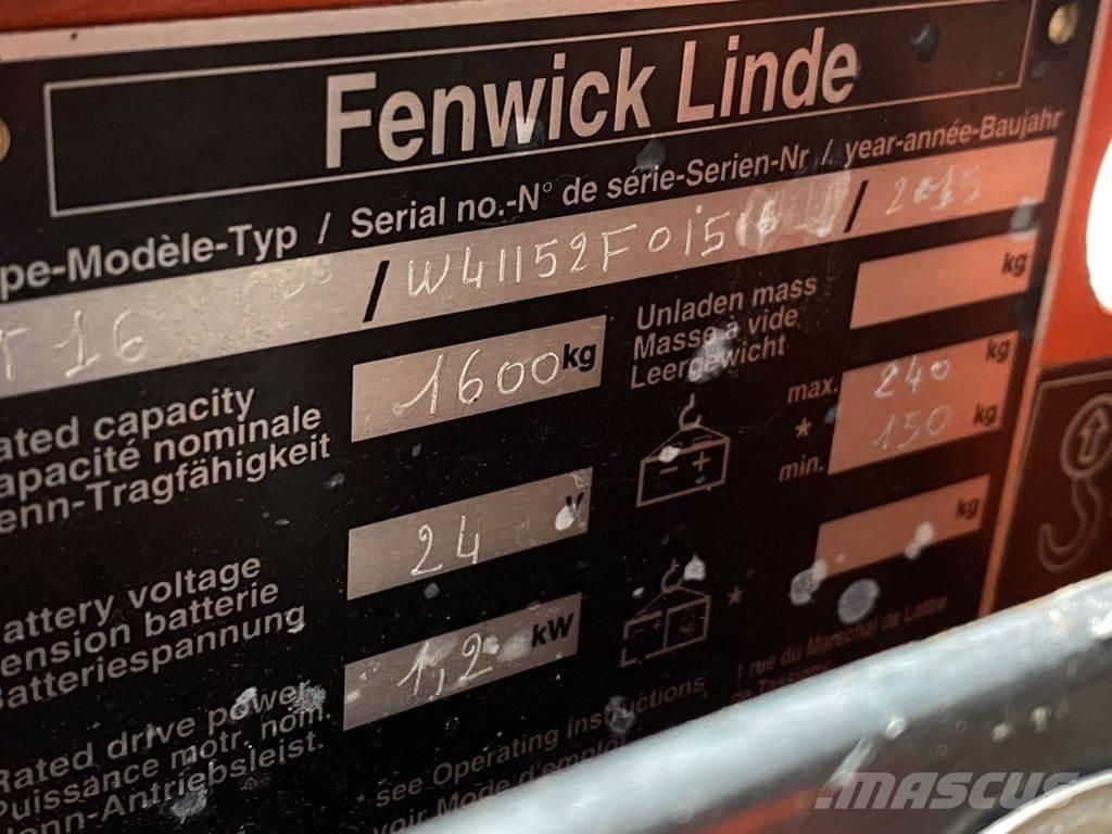 Linde T16 Alacsony emelőkocsi