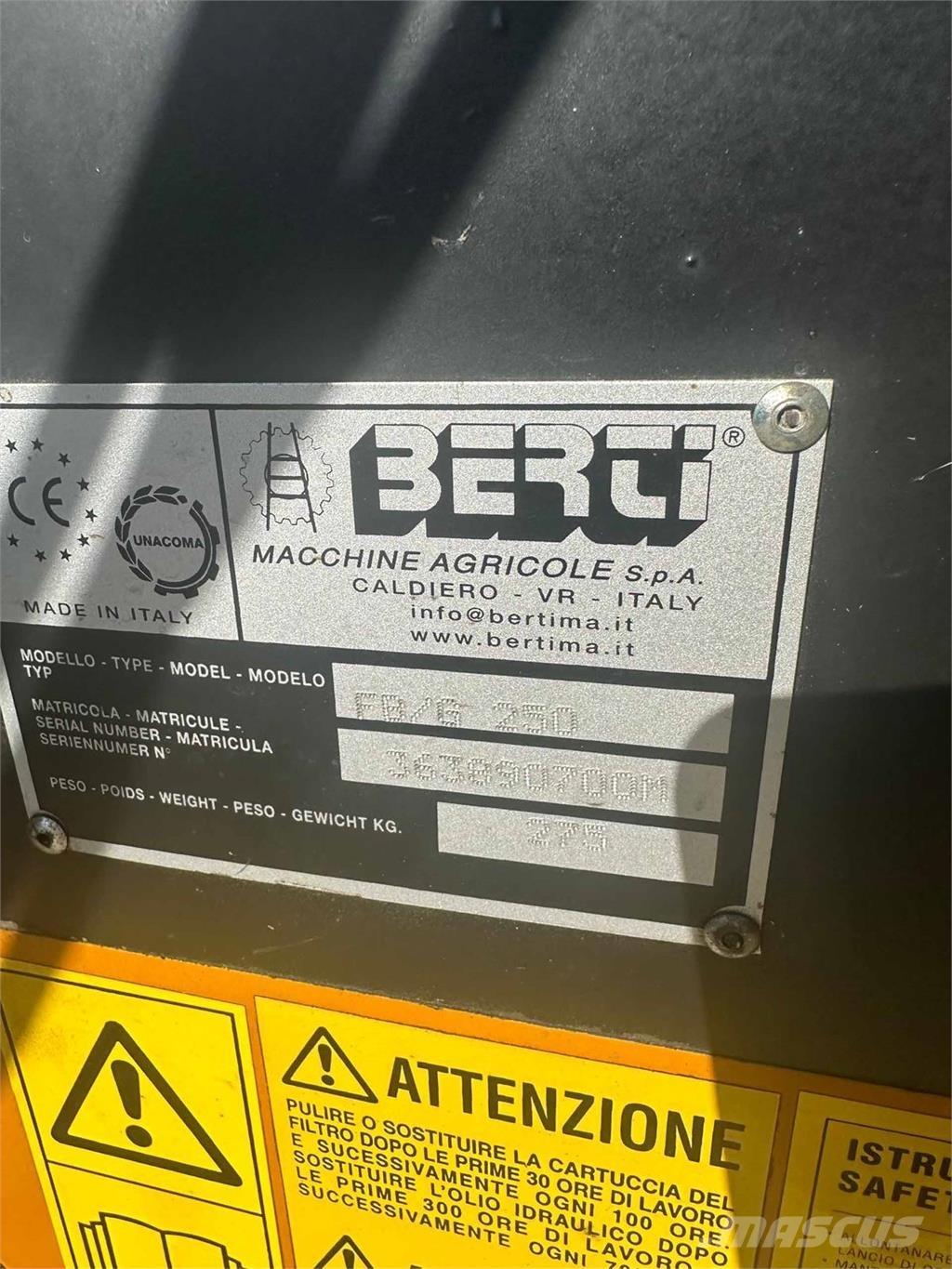 Berti FB/G 250 Sövényvágók