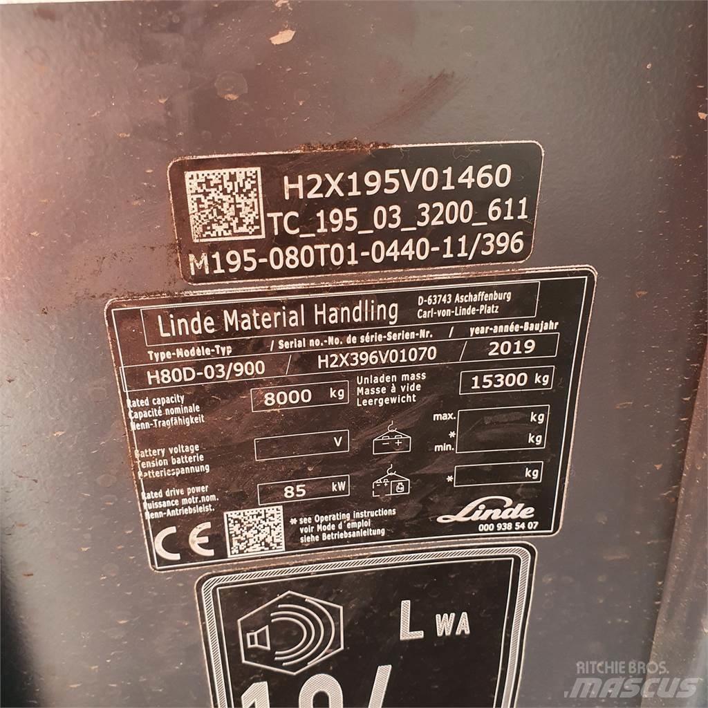 Linde H80D/900 Dízel targoncák